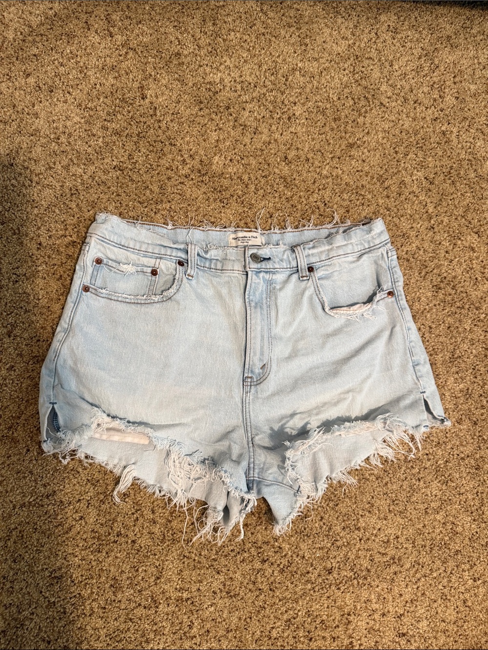 Abercrombie & fitch High-Rise Denim Shorts